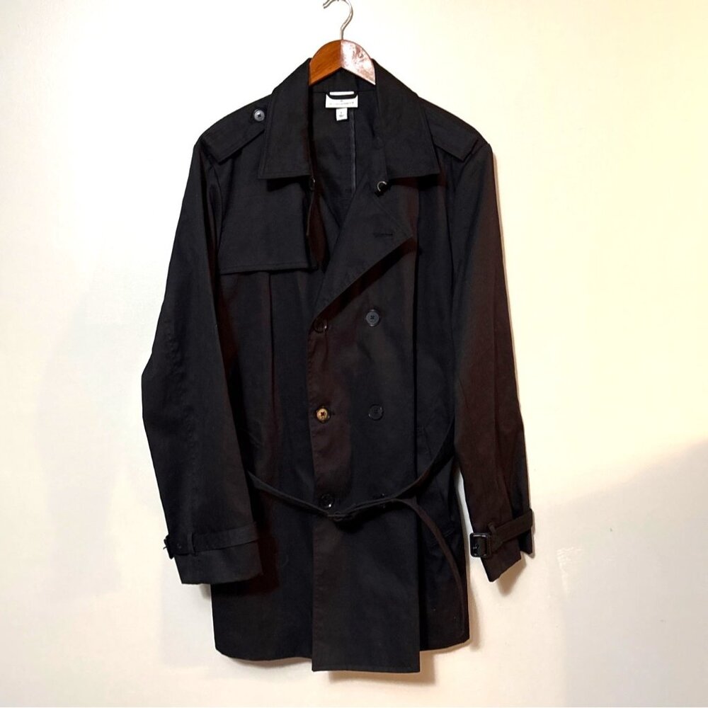 3.1 Phillip Lim 20th Anniversary Collection Black Double-Breasted Trench Coat L